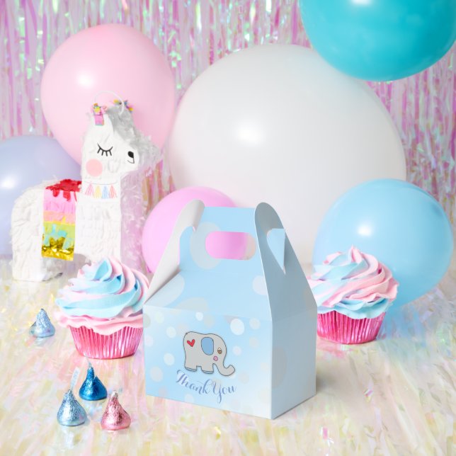 Caja Para Regalos Favor Box - Elefante Bebé (Fiesta)