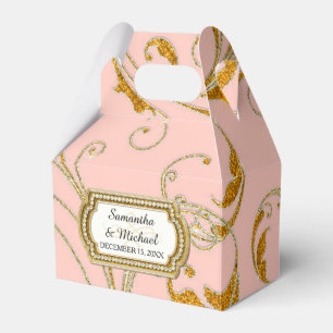 Caja Para Regalos Favor Box Glam Old Hollywood Regency Black Tie