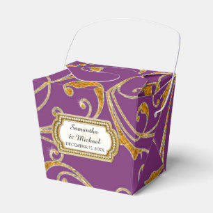 Caja Para Regalos Favor Box Glam Old Hollywood Regency Black Tie