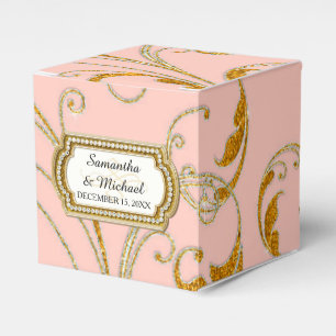 Caja Para Regalos Favor Box Glam Old Hollywood Regency Black Tie