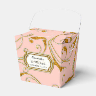 Caja Para Regalos Favor Box Glam Old Hollywood Regency Black Tie