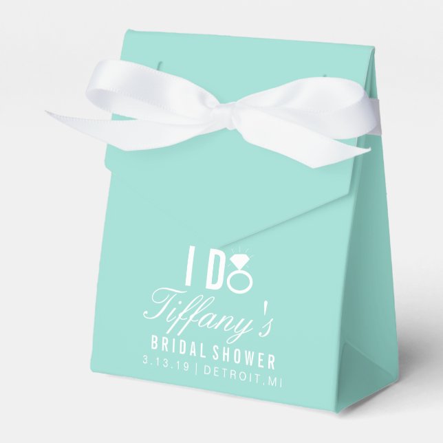 Caja Para Regalos Favor Box - YO HAGO Tiffany's (Front Side)