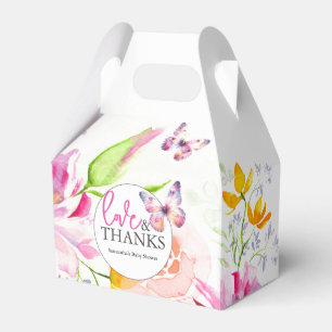 Caja Para Regalos Favor Boxes Baby Shower Butterflies Florals