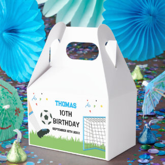 Caja Para Regalos Favor Boxes Futbol Soccer Birthday boy party 