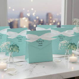 Caja Para Regalos Favor boxes with satin ribbon and your names