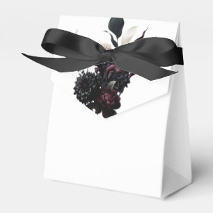 Caja Para Regalos Favor de boda floral romántico oscuro y sombrío