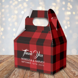 Caja Para Regalos favor de bodas rústicas de invierno con mantas de