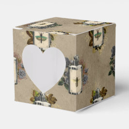 Caja Para Regalos Favor de botella de poción de bruja floral gótica
