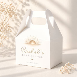 Caja Para Regalos Favor de fiesta de ducha neutral minimal bohemio s