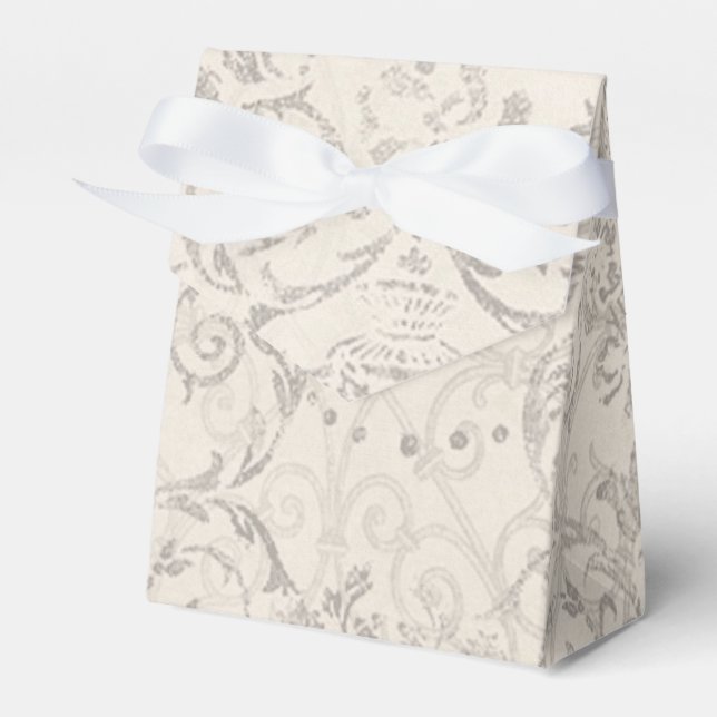 Caja Para Regalos Favor de fiesta elegante y glamoroso con patrón vi (Front Side)