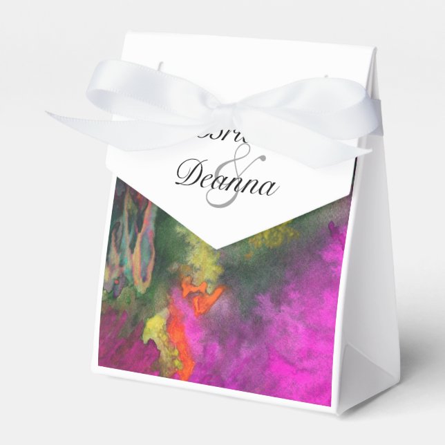 Caja Para Regalos Favor de fusión rosa (Front Side)