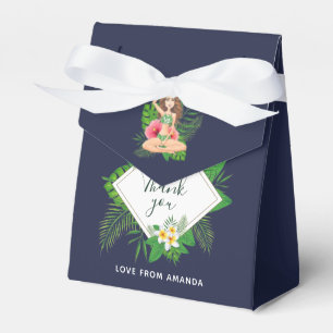 Caja Para Regalos Favor de invitado hawaiano Aloha Luau Fiesta