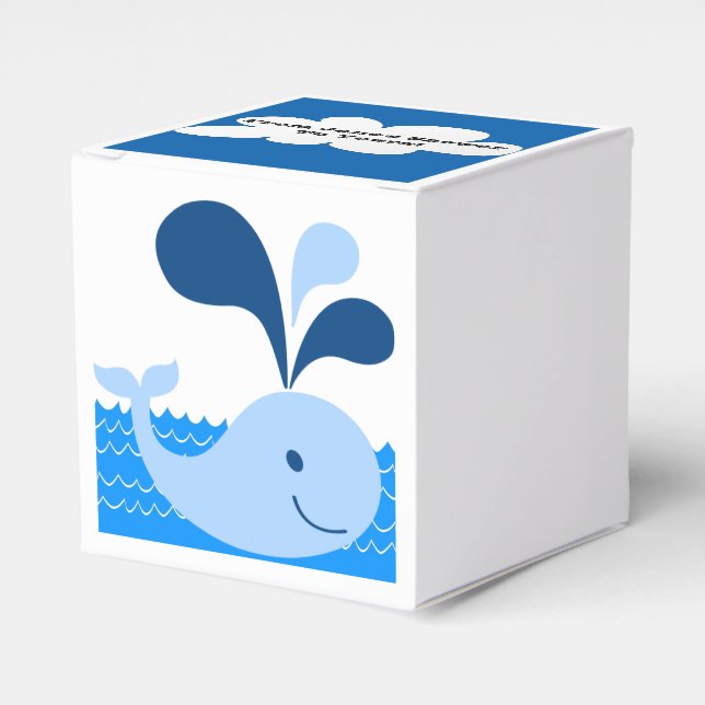 Caja Para Regalos Favor de la ballena (Costado Anverso)