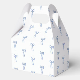 Caja Para Regalos Favor de lazo coquette algo azul para la ducha de 