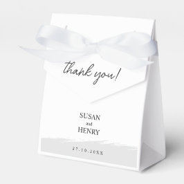 Caja Para Regalos Favor del boda | Blanco y negro