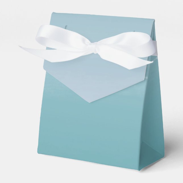 Caja Para Regalos Favor personalizado de espuma de mar azul verdoso  (Front Side)