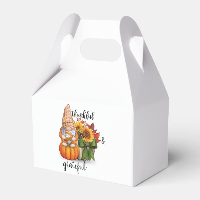 Caja Para Regalos Favorito agradecido y agradecido (Front Side)