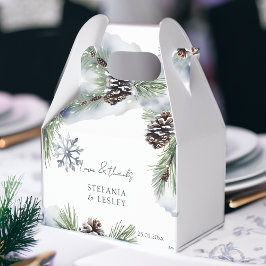 Caja Para Regalos Favoritos de boda de invierno personalizados