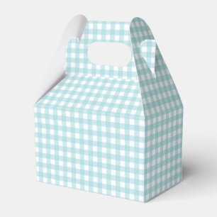 Caja Para Regalos Faye y Lauren Aqua Azul a Cuadros