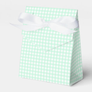 Caja Para Regalos Faye y Lauren Gingham Verde Pastel