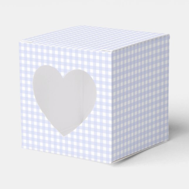 Caja Para Regalos Faye y Lauren Pastel Blue Gingham (Anverso)