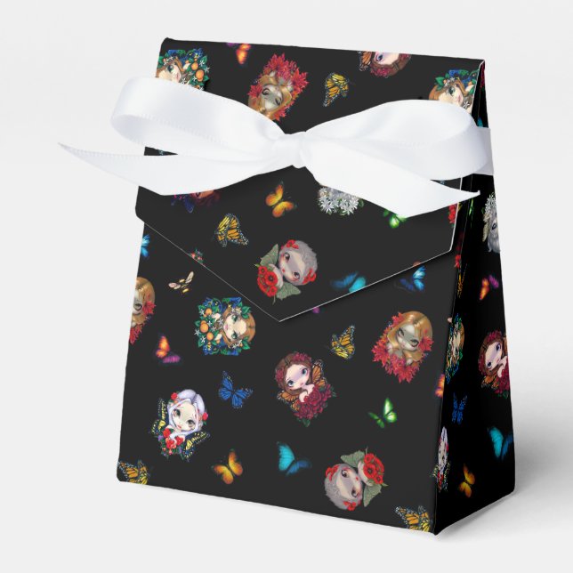 Caja Para Regalos Fe y mariposas transgresoras (negro) (Front Side)