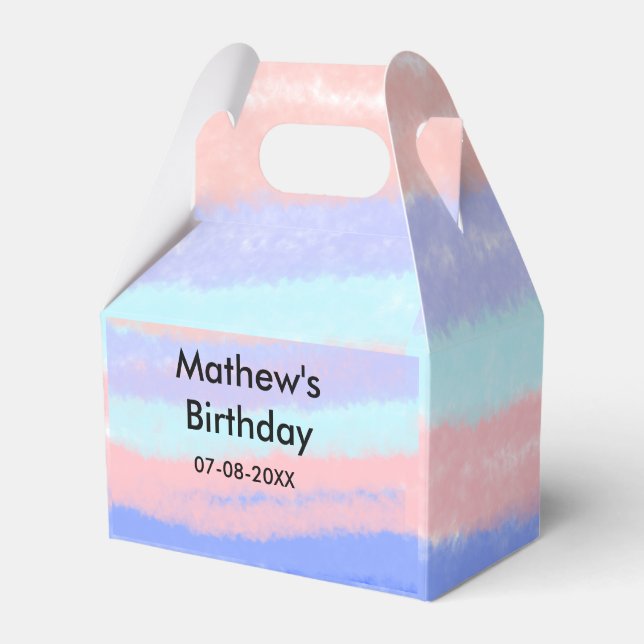 Caja Para Regalos Fecha de adición de nombre de cumpleaños de niño e (Front Side)