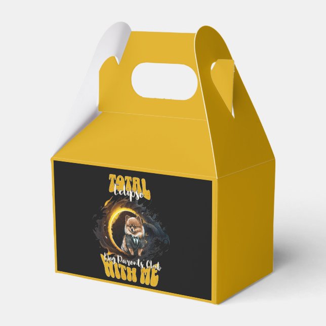 Caja Para Regalos Fecha de personalizable Total Eclipse Dog Parents  (Front Side)