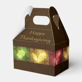 Caja Para Regalos Felices hojas de acción de gracias