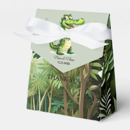 Caja Para Regalos Felices y salvajes árboles de selva de cocodrilos