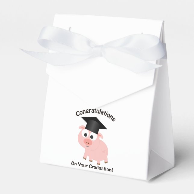 Caja Para Regalos ¡Felicidades por tu graduación! Cerdo (Front Side)