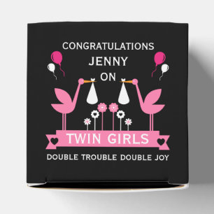 Caja Para Regalos Felicitaciones a los Chicas gemelos Stalk Delivery