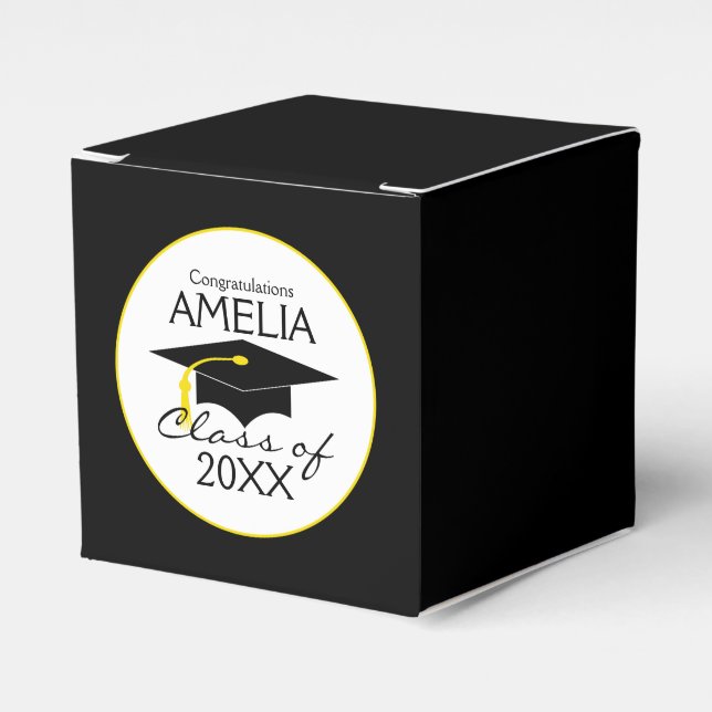 Caja Para Regalos Felicitaciones Graduado Clase De (Costado Anverso)