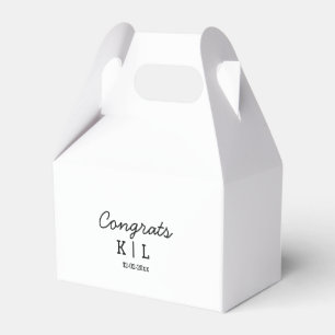 Caja Para Regalos Felicitaciones mínimas simples agregar letras mono