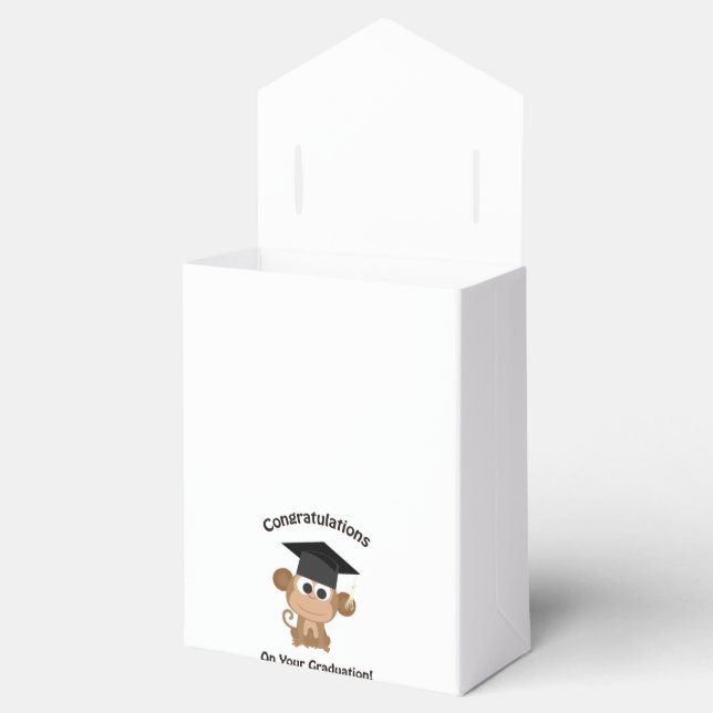 Caja Para Regalos felicitaciones por tu mono de graduación (Abierto)
