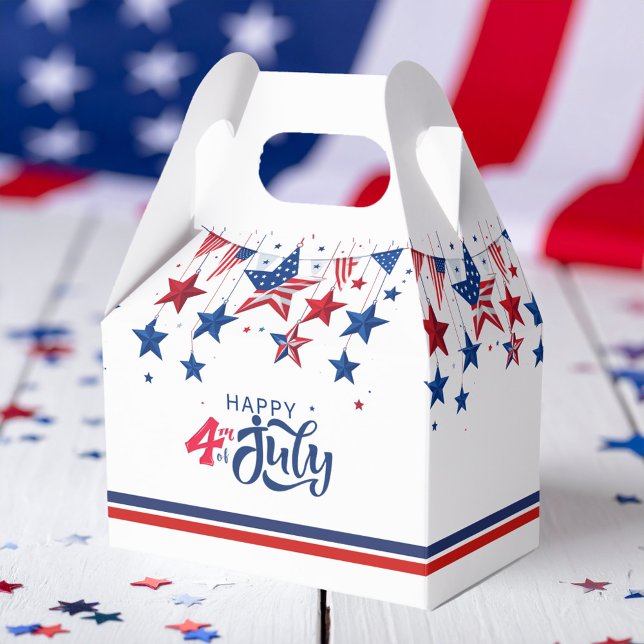 Caja Para Regalos Feliz 4 de julio de las estrellas colgantes ID1103 (Subido por el creador)