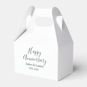 Caja Para Regalos Feliz aniversario boda fecha año simple mi
