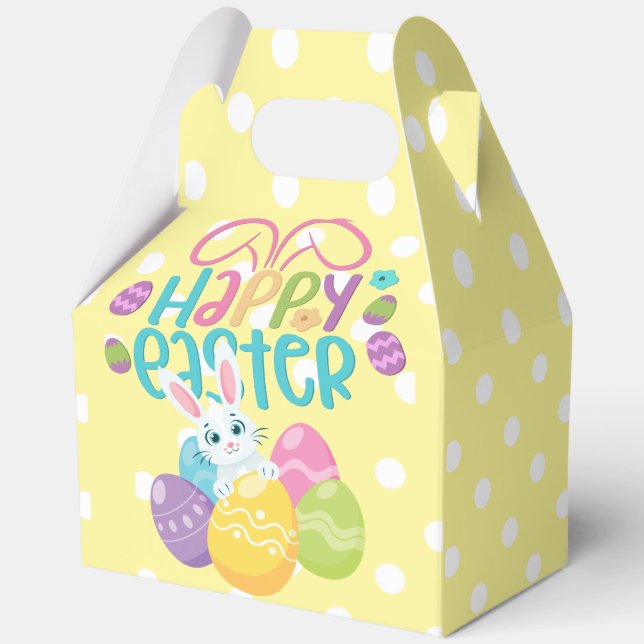 Caja Para Regalos Feliz Conejo de Pascua (Anverso)