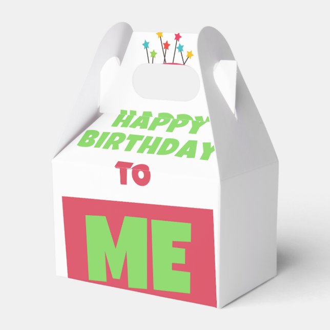 Caja Para Regalos Feliz cumpleaños (Reverso)