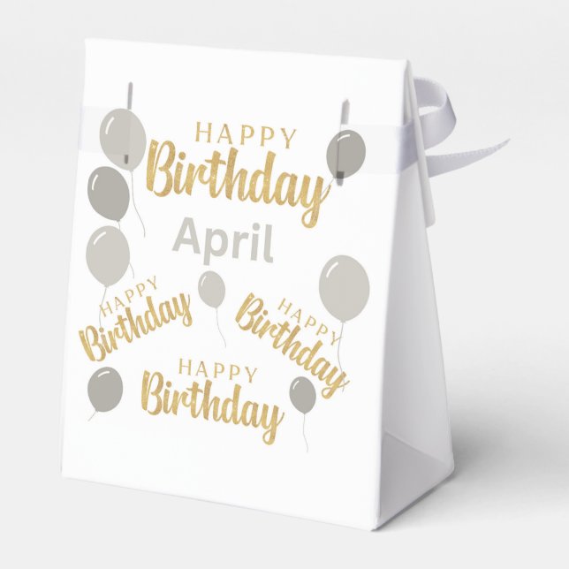 Caja Para Regalos Feliz cumpleaños, cumpleaños, cumpleaños, cumpleañ (Reverso)