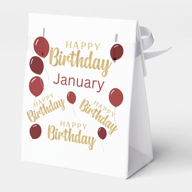 Caja Para Regalos Feliz cumpleaños, cumpleaños, cumpleaños, cumpleañ (Reverso)