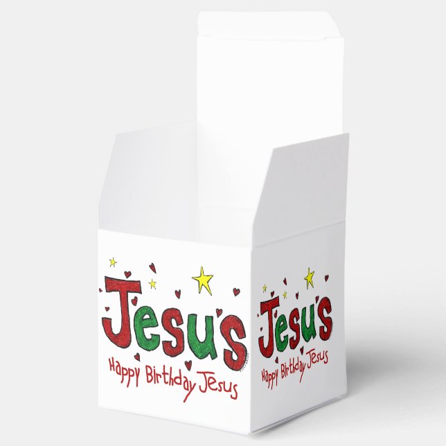Caja Para Regalos Feliz cumpleaños, Jesús (Abierto)