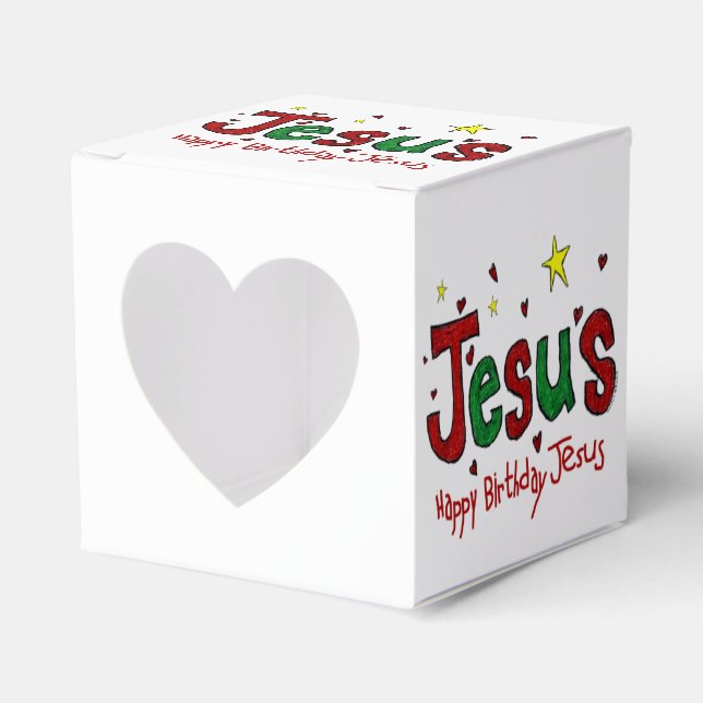Caja Para Regalos Feliz cumpleaños, Jesús (Anverso)
