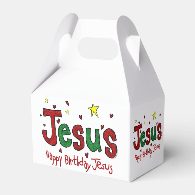 Caja Para Regalos Feliz cumpleaños, Jesús (Reverso)