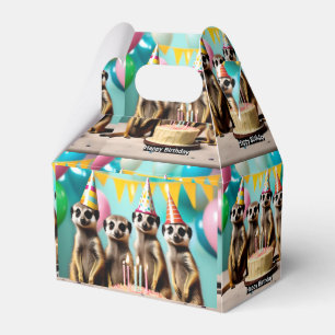 Caja Para Regalos Feliz cumpleaños Meerkat,