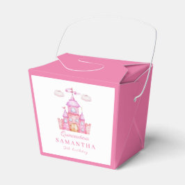Caja Para Regalos Feliz cumpleaños pequeño castillo de princesa