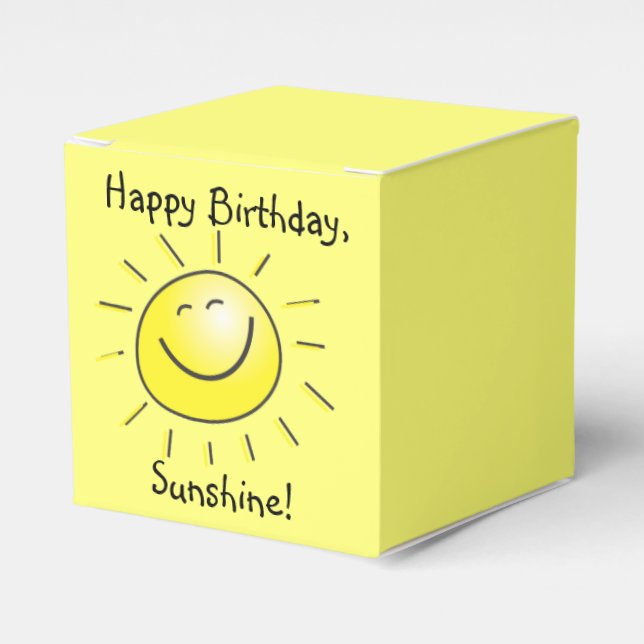 Caja Para Regalos ¡Feliz cumpleaños, Sunshine! (Costado Anverso)