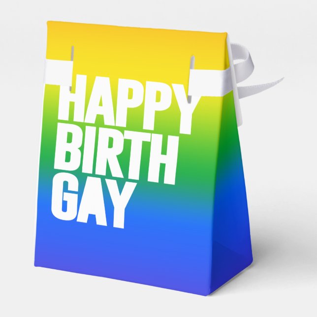 Caja Para Regalos Feliz Cumplegay (Reverso)