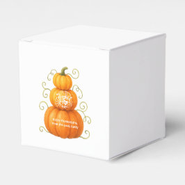 Caja Para Regalos Feliz Día de Acción de Gracias Calabazas Agradecid