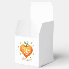 Caja Para Regalos Feliz Día de Acción de Gracias Corazón Agradecido